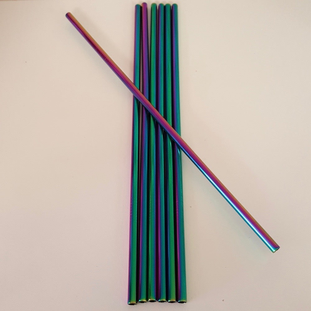 10.25'' Reusable Plastic Straws 